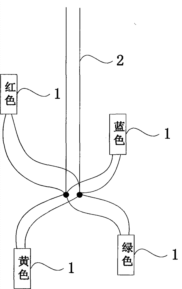 Communication method for multiple electronic detonators with shared leg wire