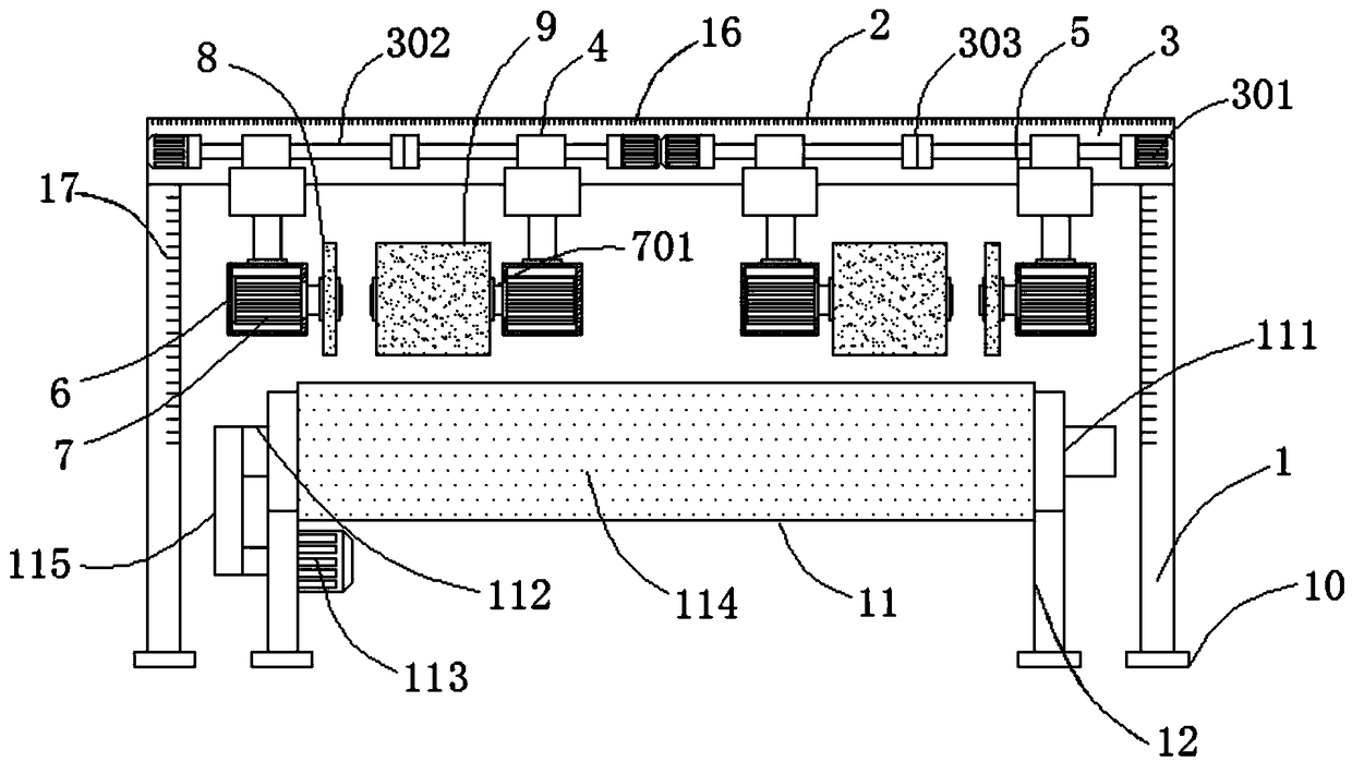 Automatic textile-fabric processing edge pressing device