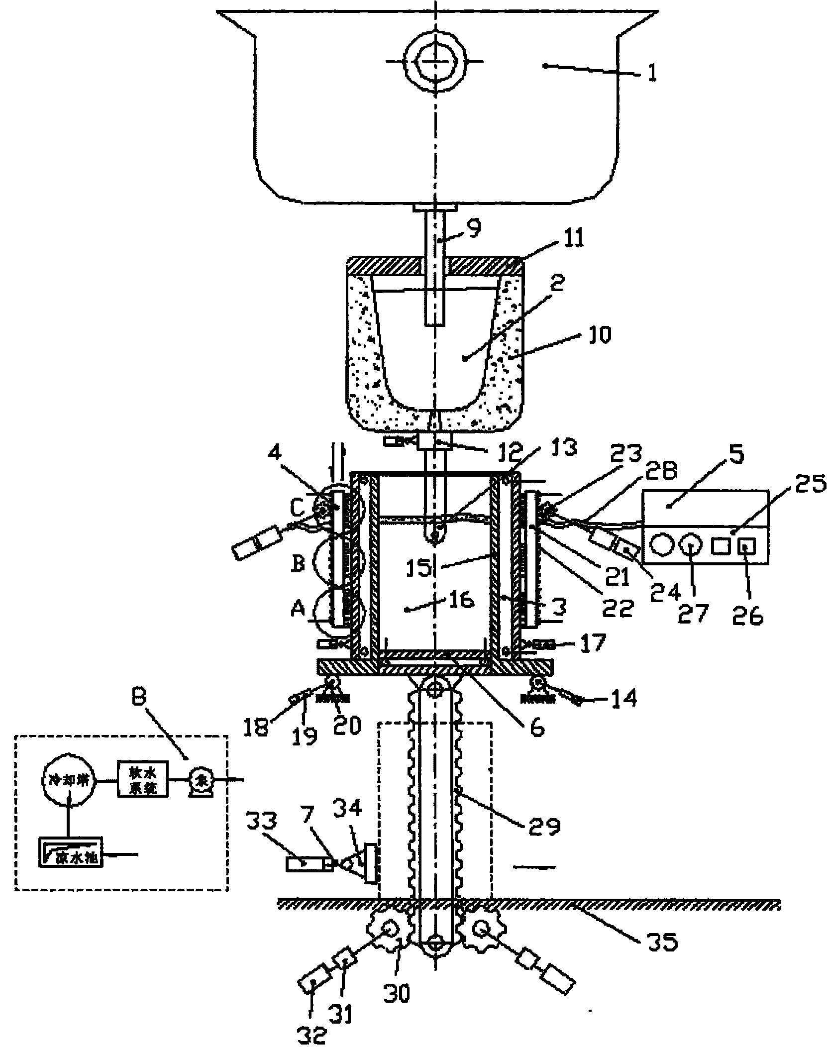 Intermediate-frequency induction and directional solidification ingot casting process and equipment utilizing same