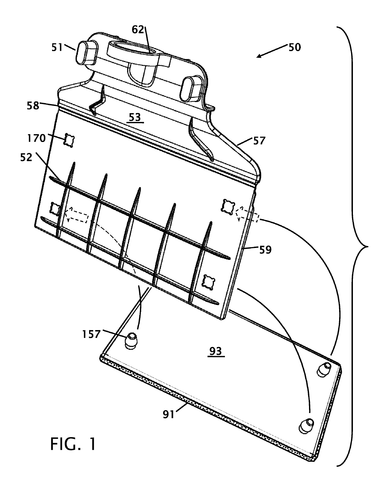 DuraLock scrubber attachment