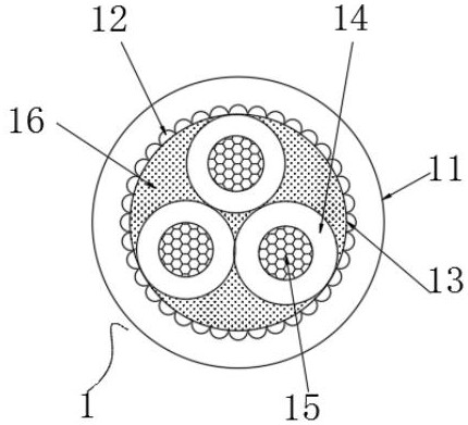 Internal gear type anti-twisting charging wire for new energy vehicle