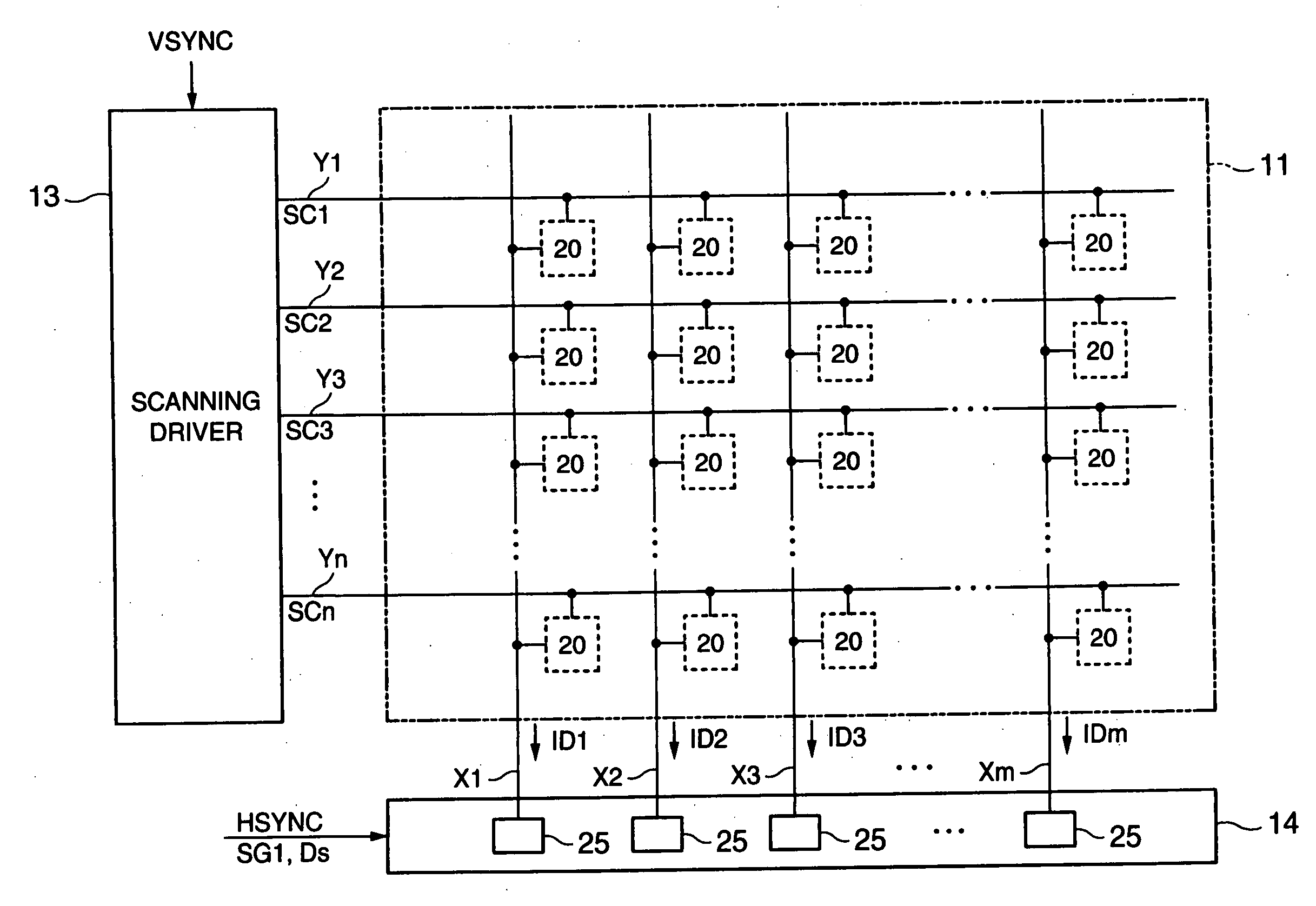 Method for driving electro-optical device, electro-optical device and electronic equipment