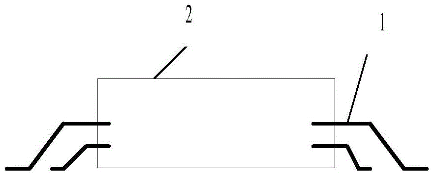 Encapsulation shell structure with double rows of pins extending from side surfaces