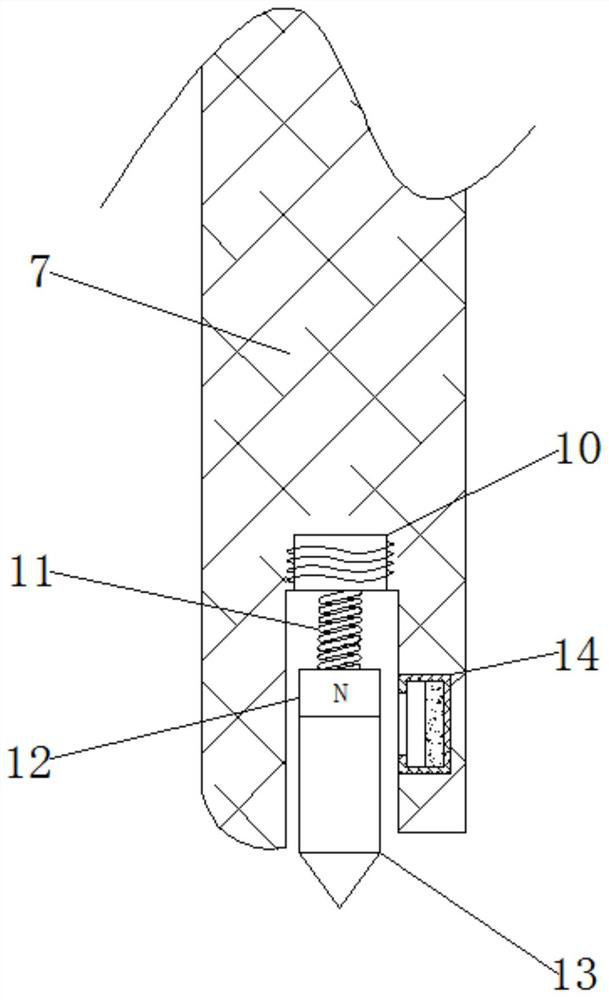 Automatic express waybill pasting device based on light sensation control