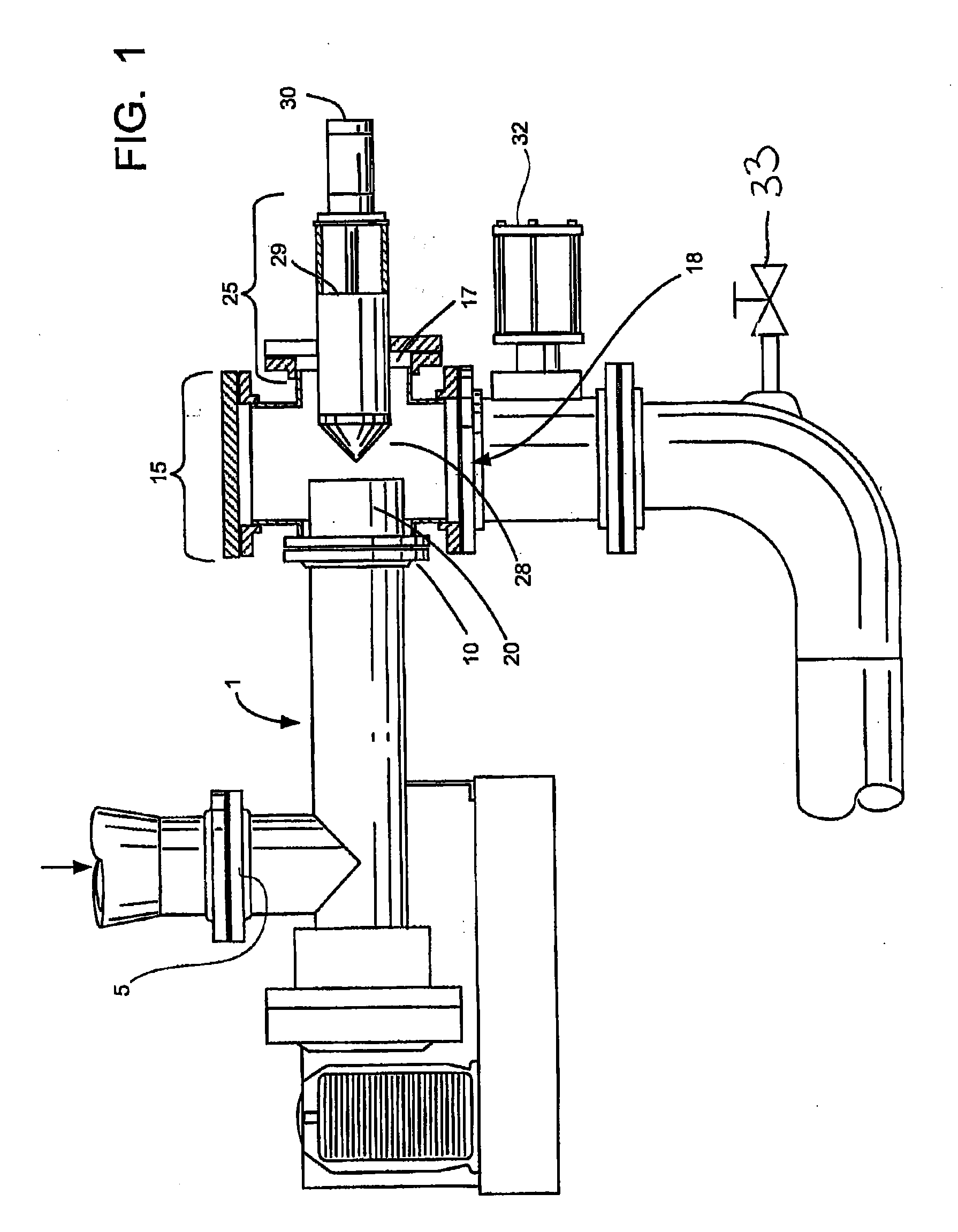 Apparatus to convey material to a pressurized vessel and method for the same
