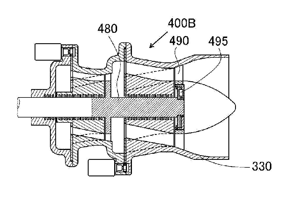Turbine with variable number of nozzles