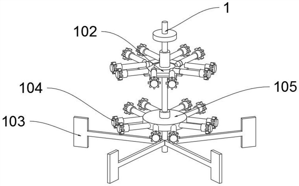 Special U-shaped bolt shot blasting anti-collision hanging tool