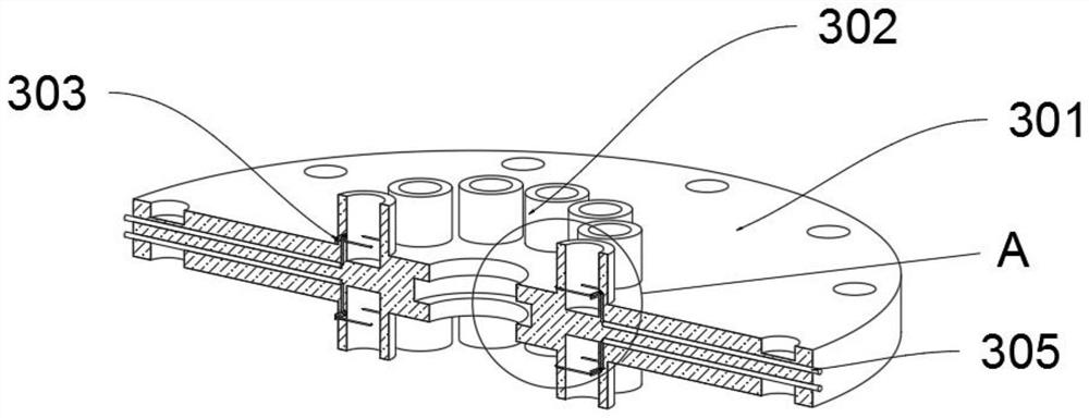 Special U-shaped bolt shot blasting anti-collision hanging tool