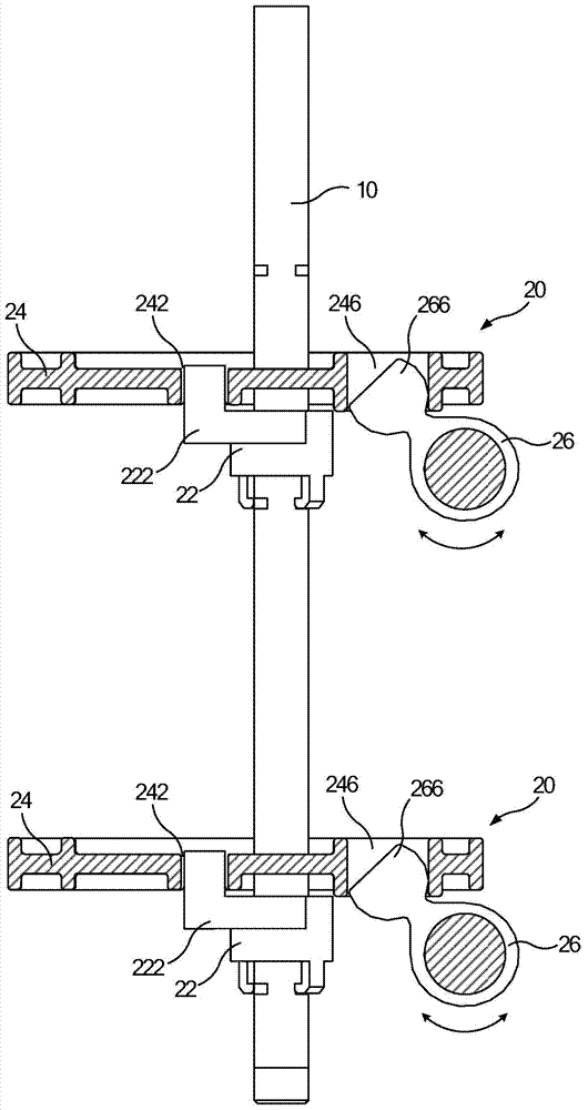 Switching device group and linkage mechanism thereof