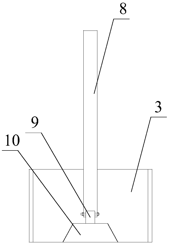 Surveying and mapping pole with lamp indicator