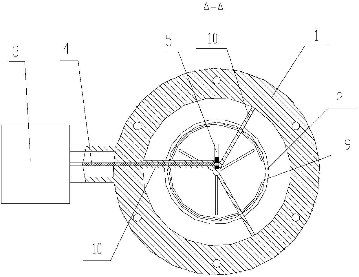 An air flow regulating valve with small throttling loss