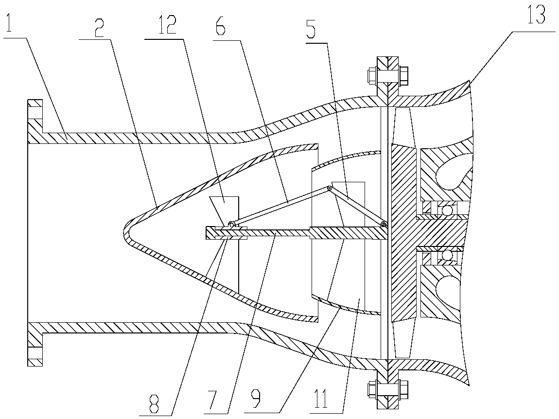 An air flow regulating valve with small throttling loss