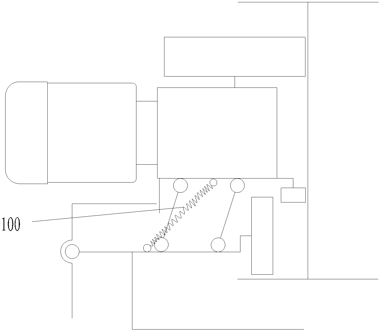 A self-adaptive pressing device for a rail car