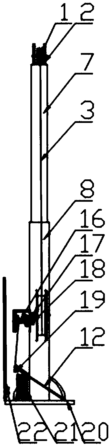 Lifting hook type bicycle parking device