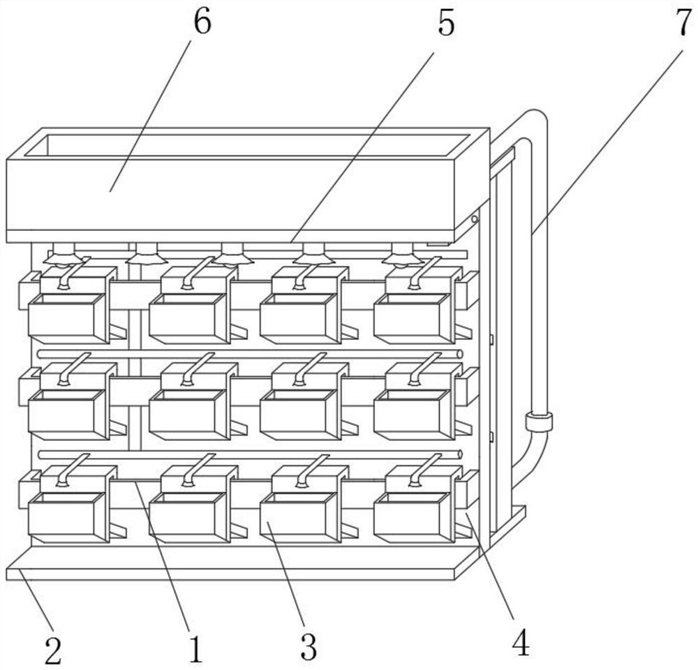 Ecological breathing wall structure of gardening landscape