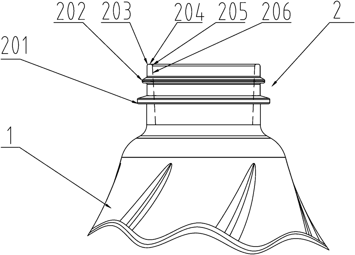 Novel water bottle opening combination with outer double rings and inner tight seal