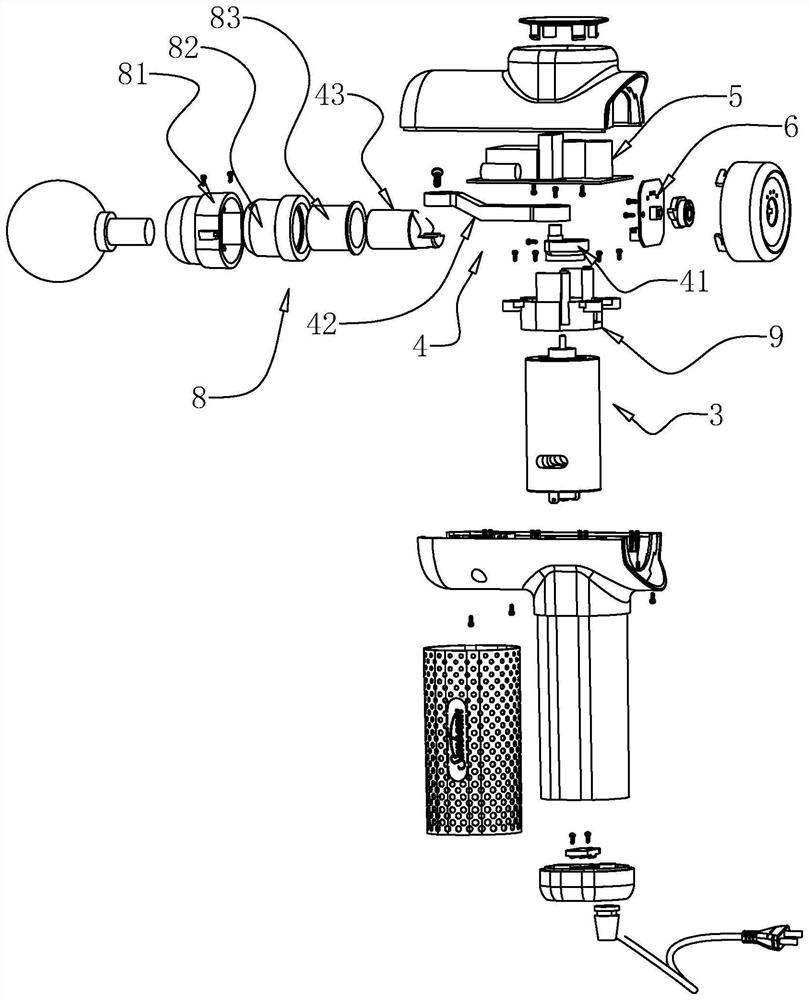 Multifunctional fascia gun and control method thereof