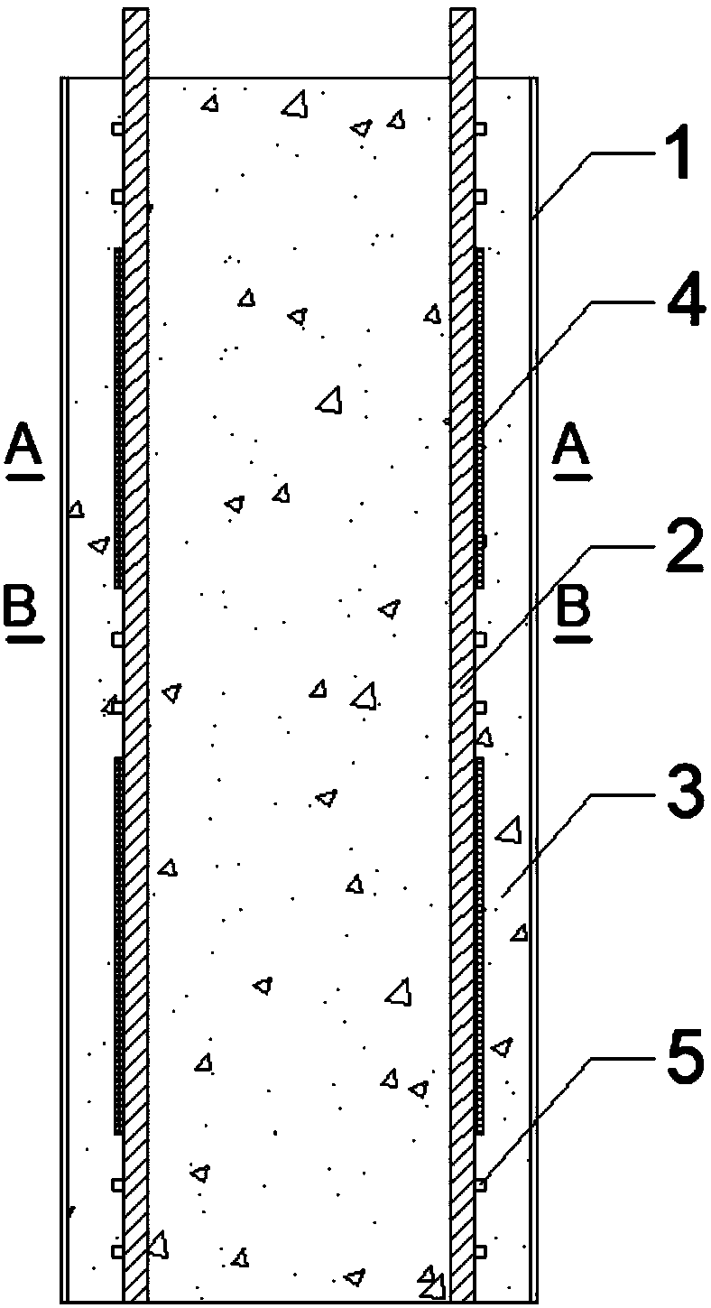 Concrete-filled steel pipe column internally provided with high-strength angle steel and construction method thereof