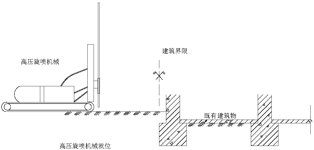 Method for supporting zero-occupation foundation pits neighboring to buildings of agglomeration areas