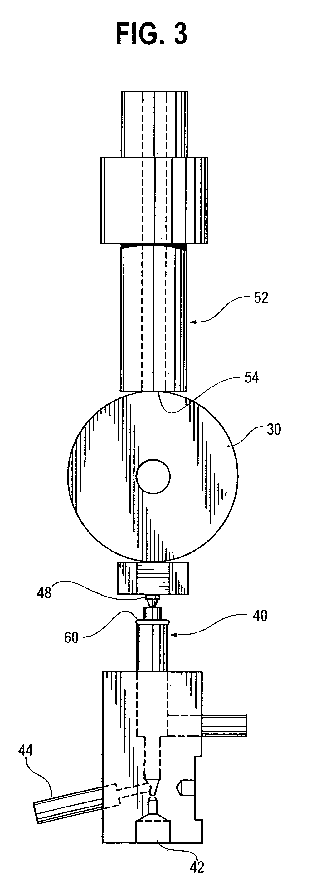 Apparatus for the application of fluoropolymer coating to internally threaded fasteners