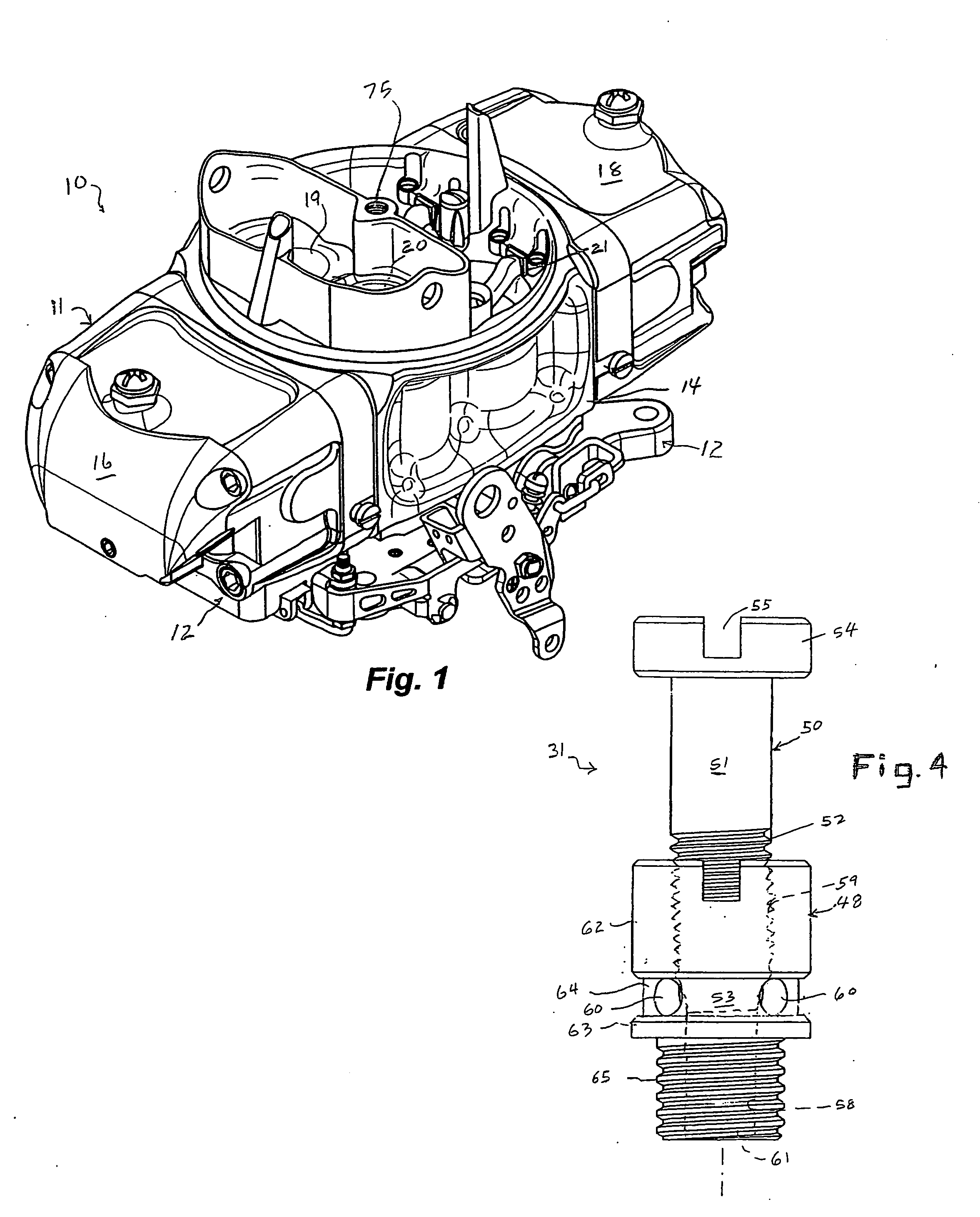 Carburetor with adjustable air bypass