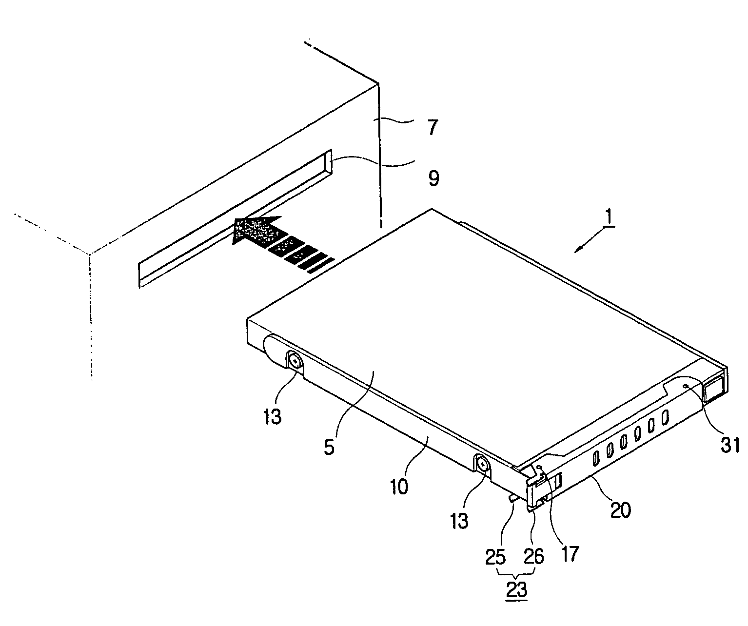 Hard disk support apparatus and computer having the same