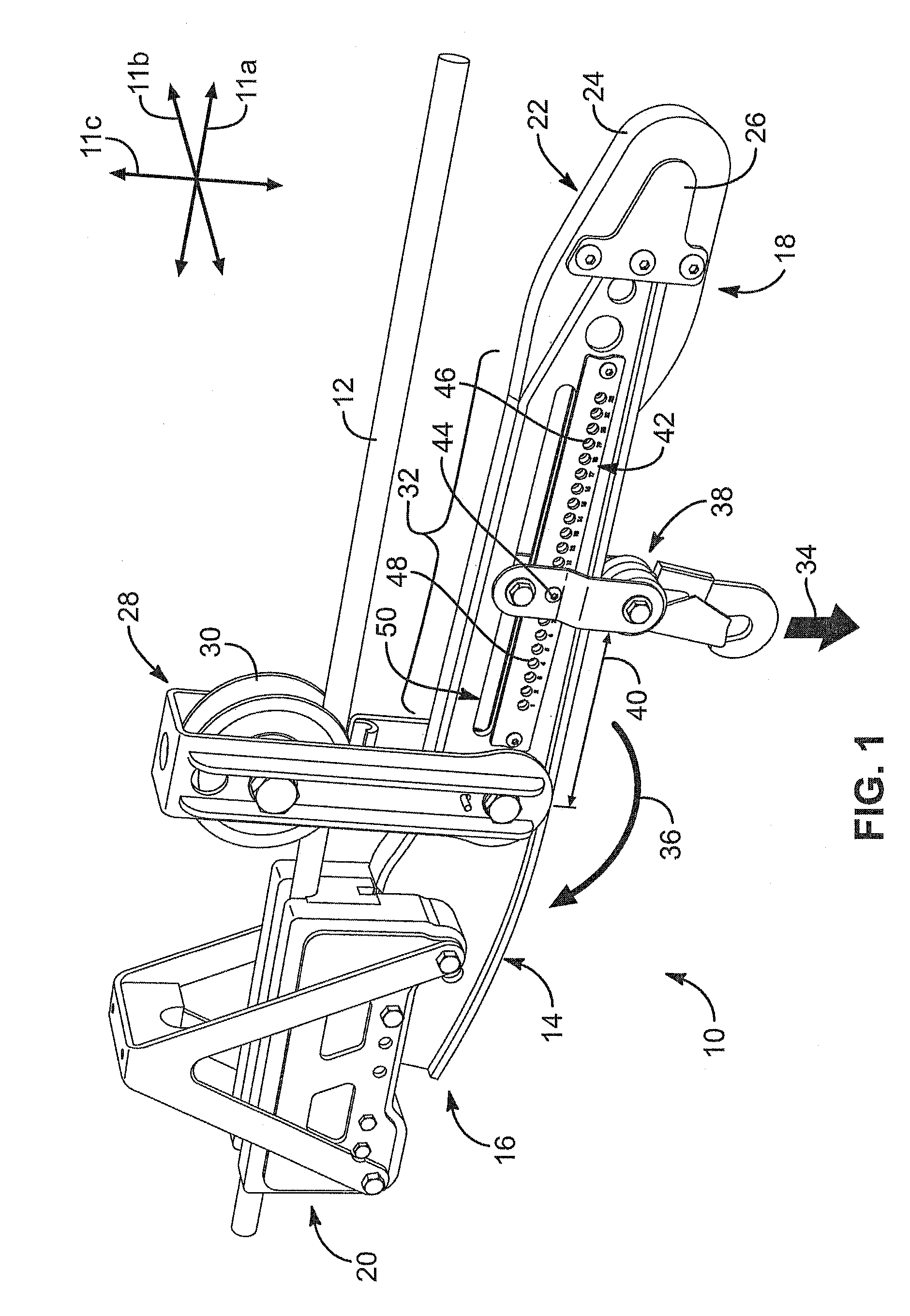 Load-minimizing, trolley arrester apparatus and method