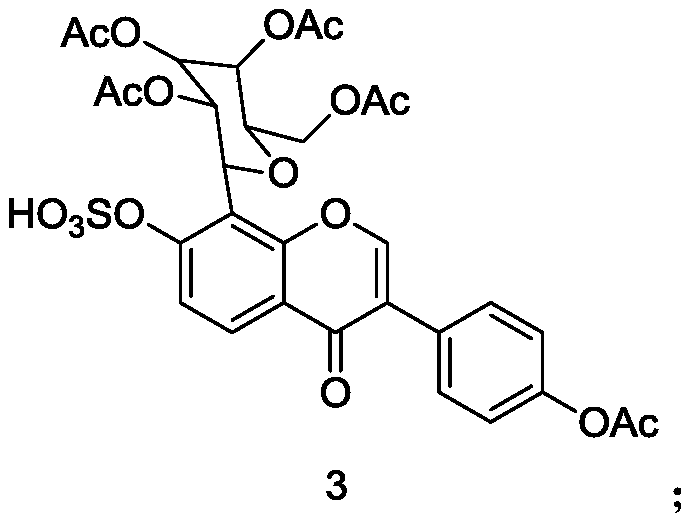 Puerarin derivative x with anti-platelet aggregation function and its preparation method and application