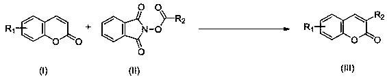 Synthesis method of C-3 alkyl substituted coumarin derivative
