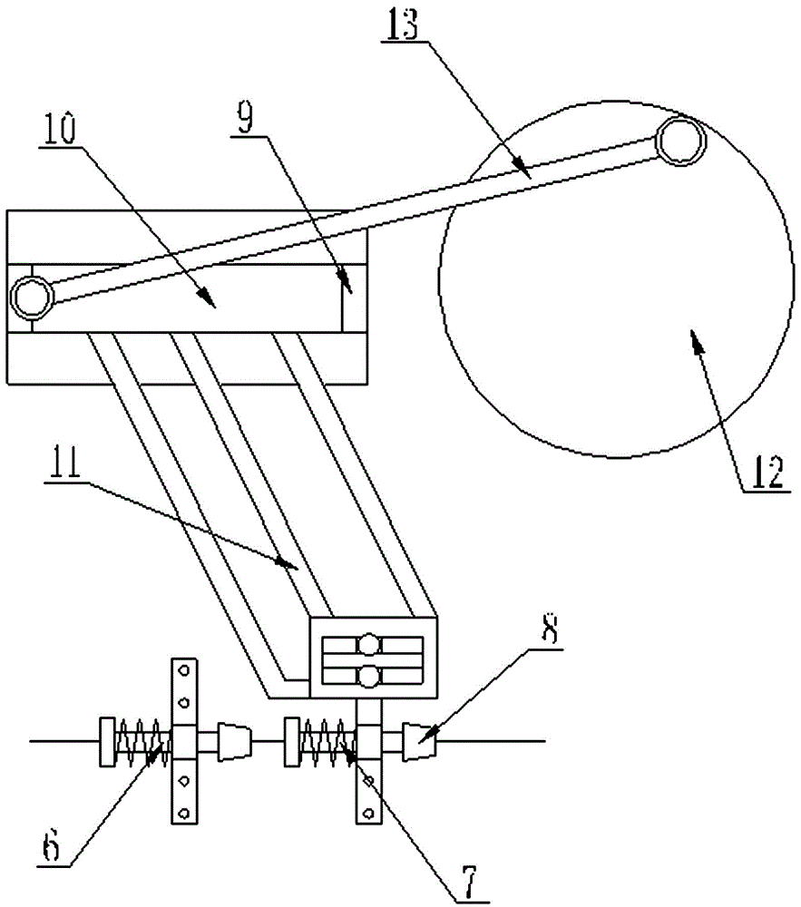 Processing line and processing method for unlocking yoke springs