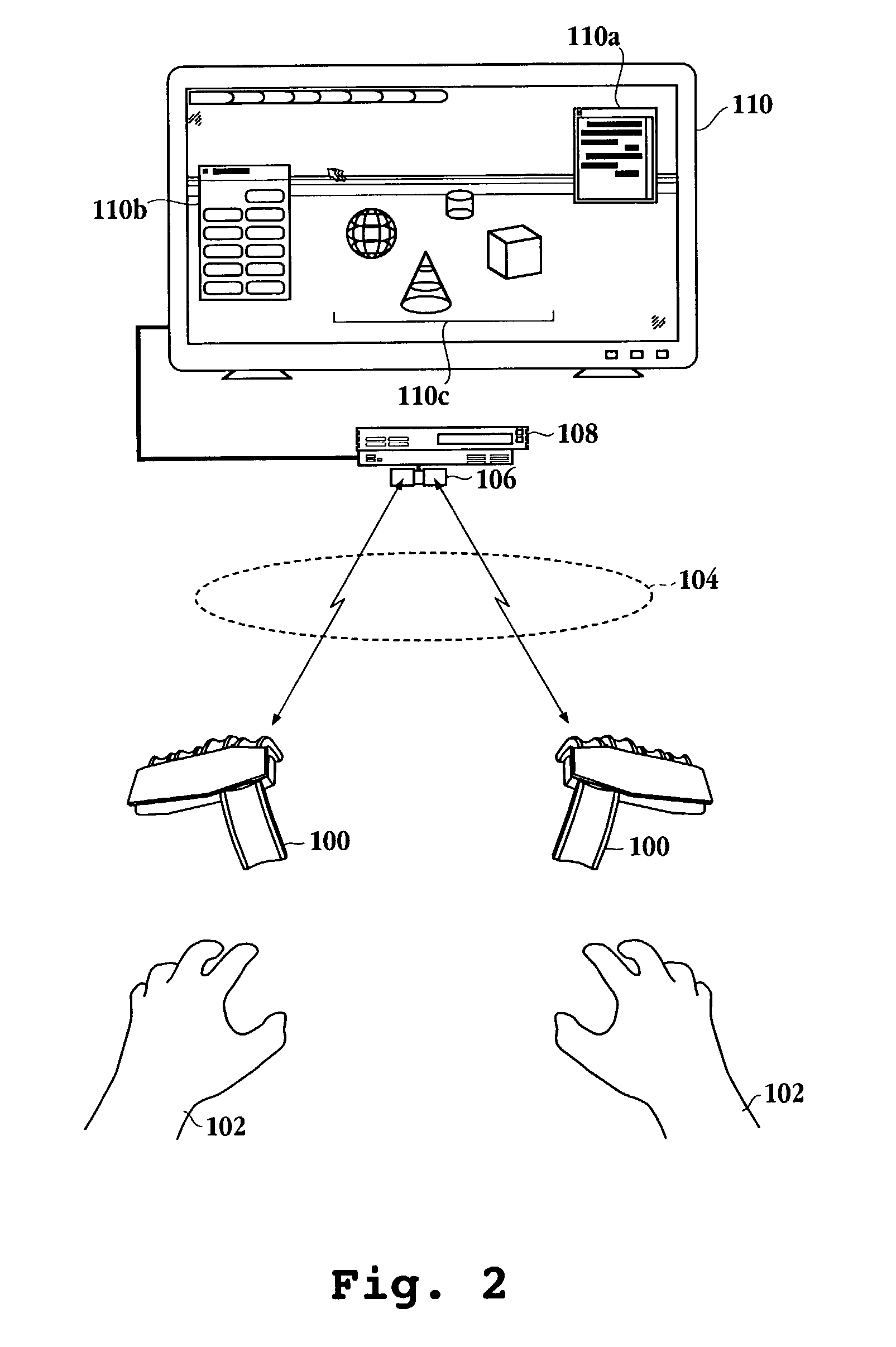 Hand-held computer interactive device