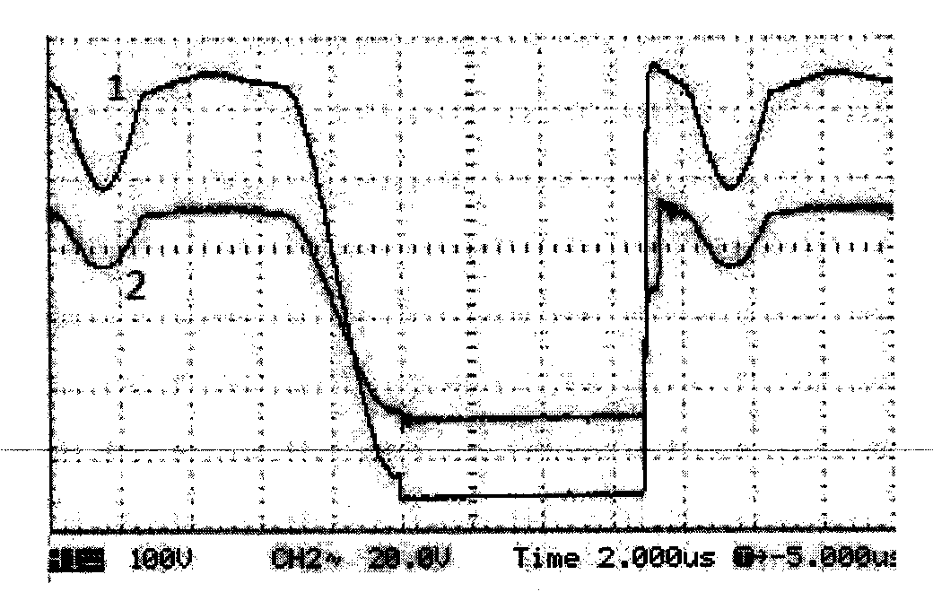 Unipolarity switch power supply freewheeling denoising and parameter calculating method