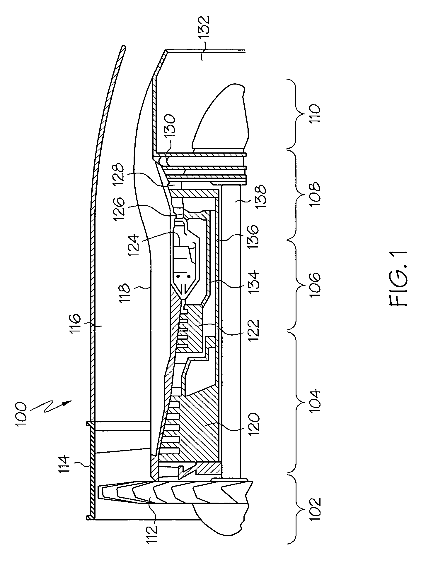 Process to minimize turbine airfoil downstream shock induced flowfield disturbance