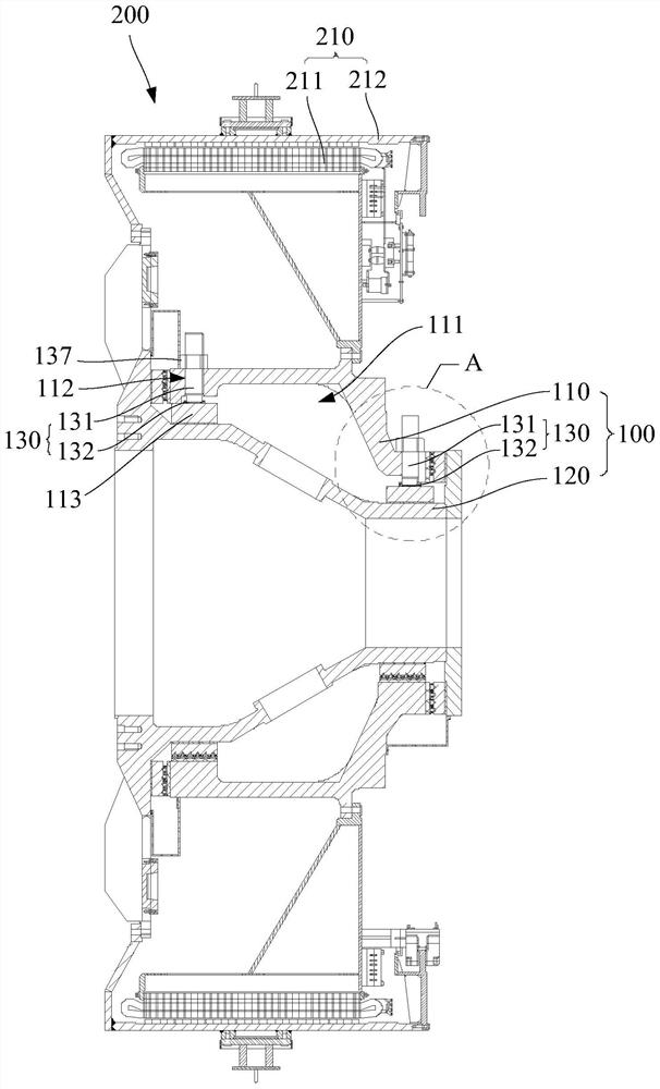 Bearing device and wind power generation equipment