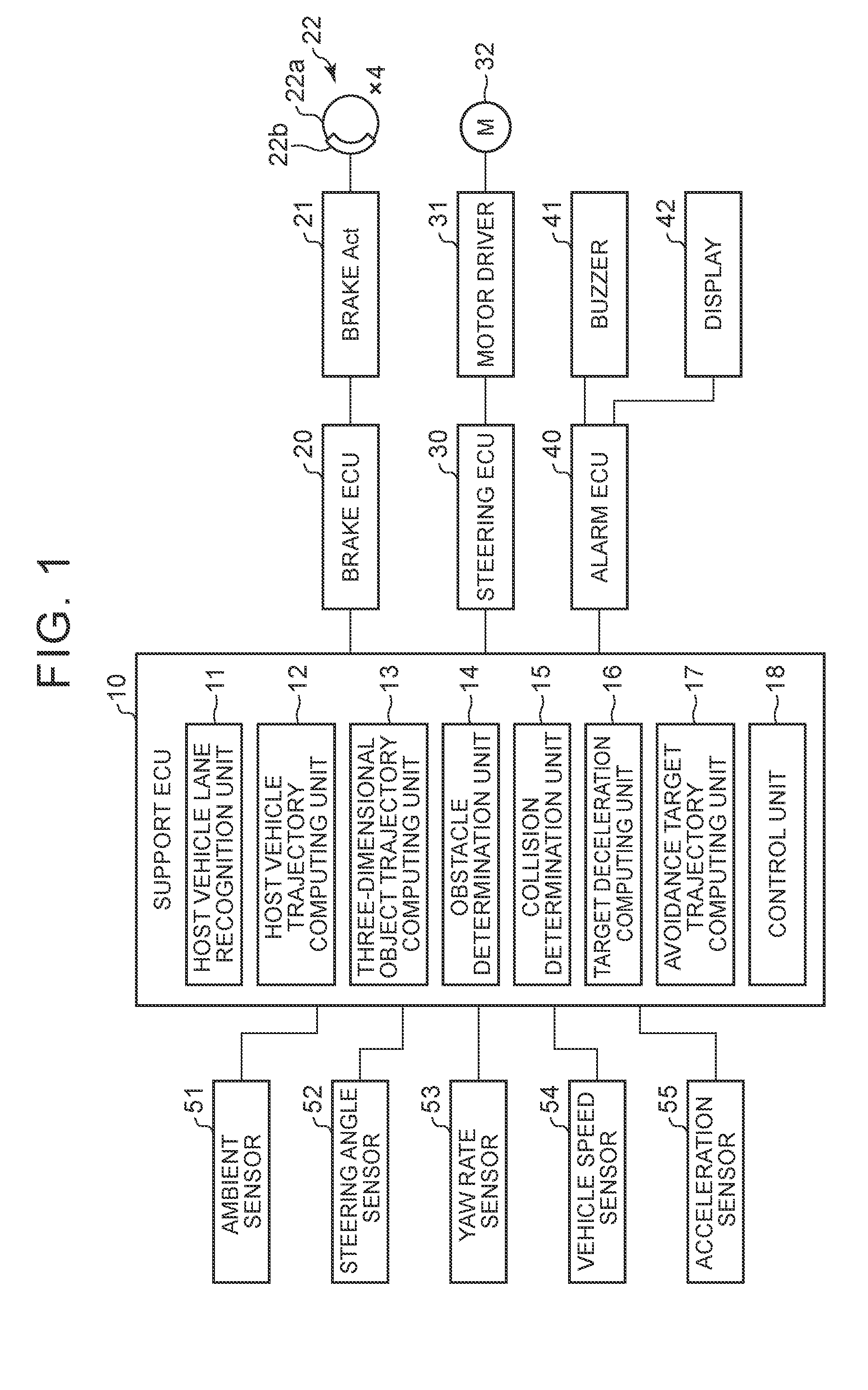 Collision avoidance support device