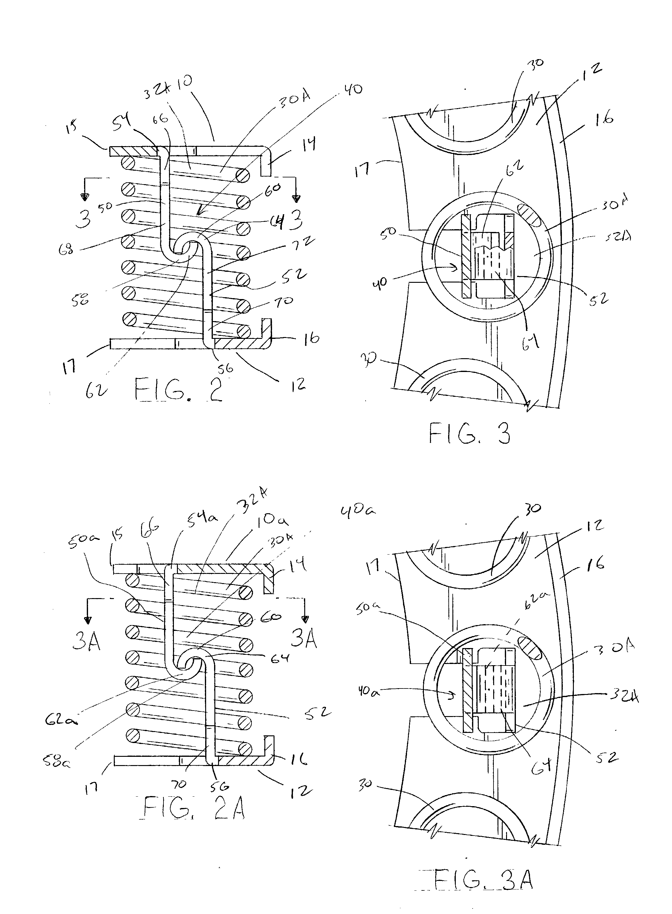 Ring shaped spring device