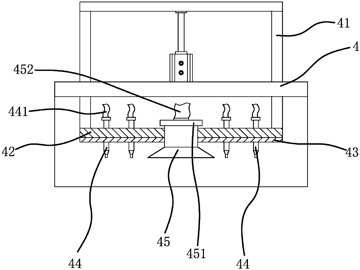 Dust collection mechanism of packing machine