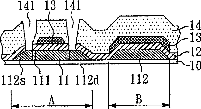 Two-dimensional display semiconductor structure and producing method thereof