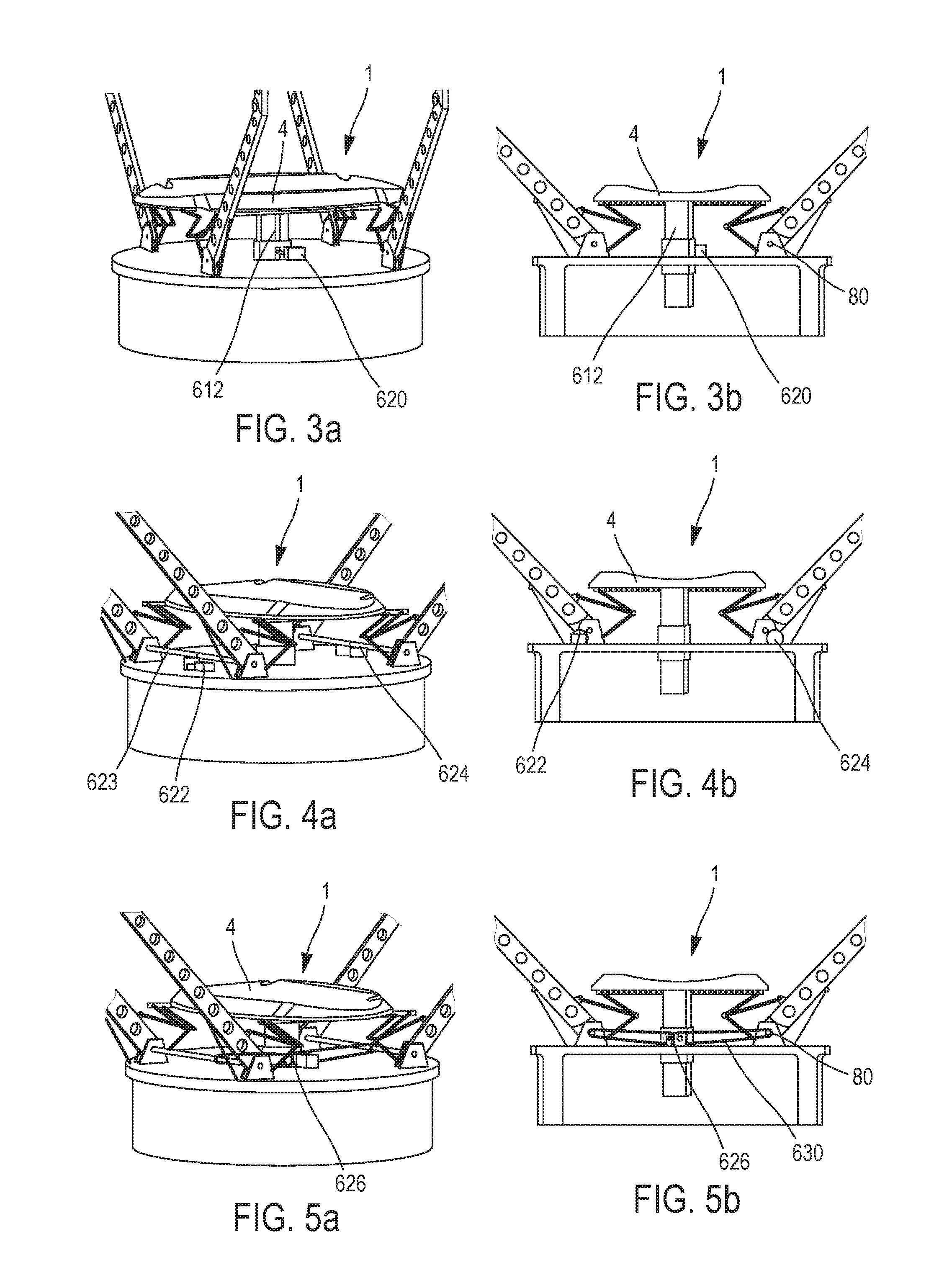 Device for sensing a space object, including a pressure element and at least two resealable elements on the space object