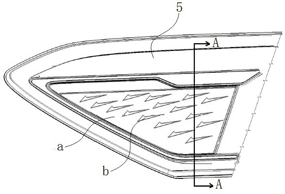 Automobile lamp light-emitting structure and automobile