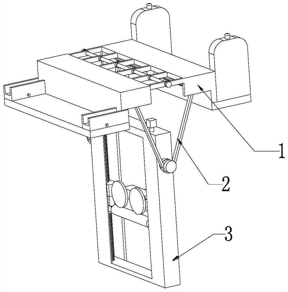 Rolling treatment device and treatment process for building glass curtain wall