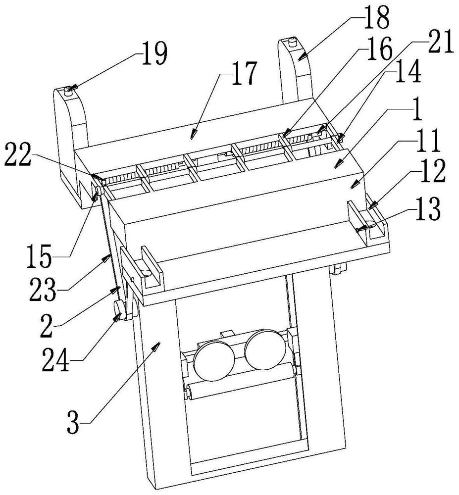 Rolling treatment device and treatment process for building glass curtain wall