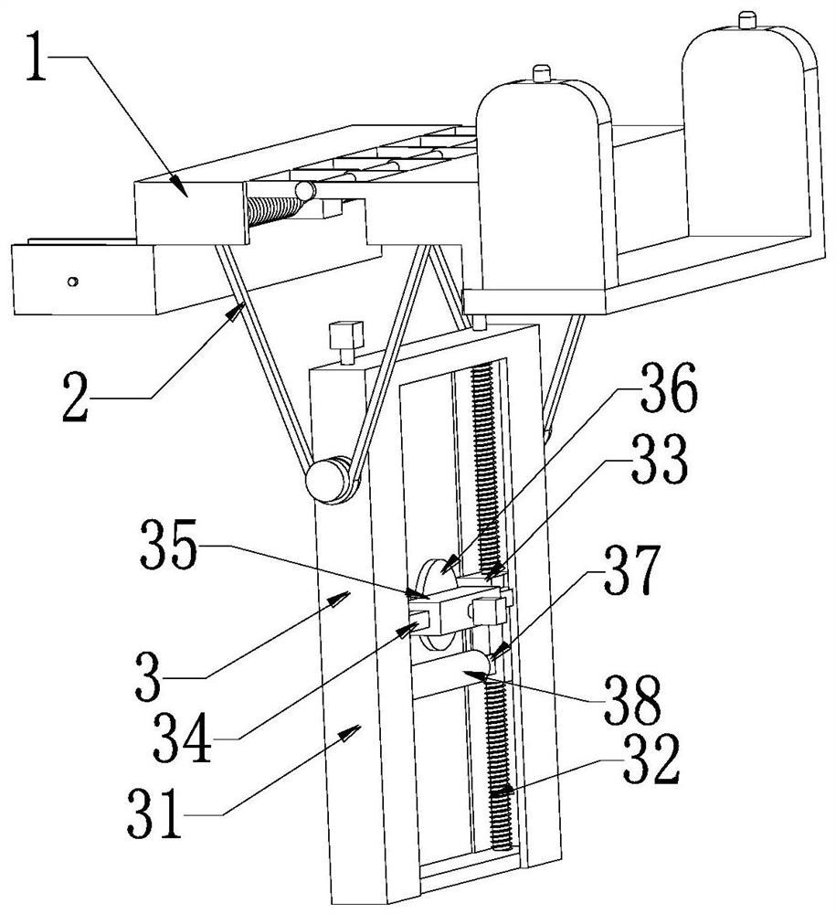 Rolling treatment device and treatment process for building glass curtain wall