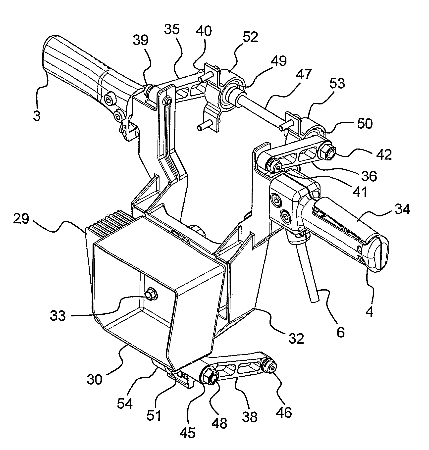 Breaker tool with vibration damped handle device