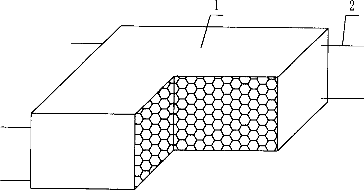 Component of light stuffing mould for concrete poured-in-situ