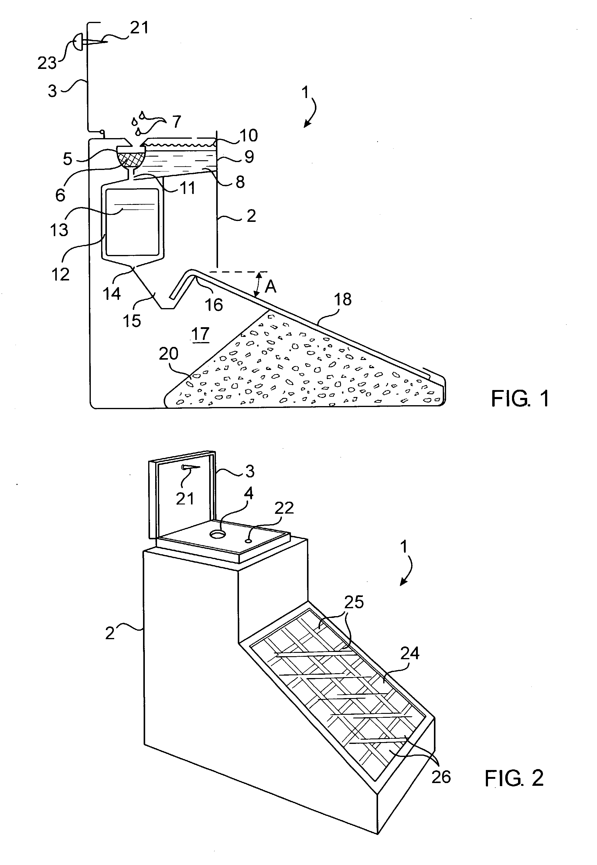 Interrupted, vertical flow testing device
