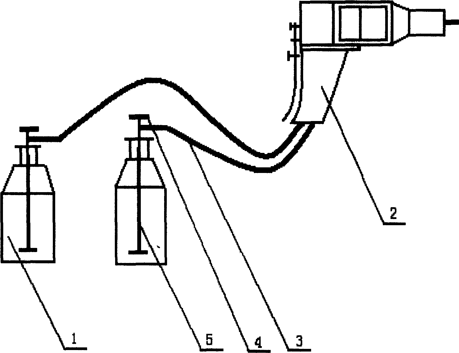 Dual-component automatic spray painting device