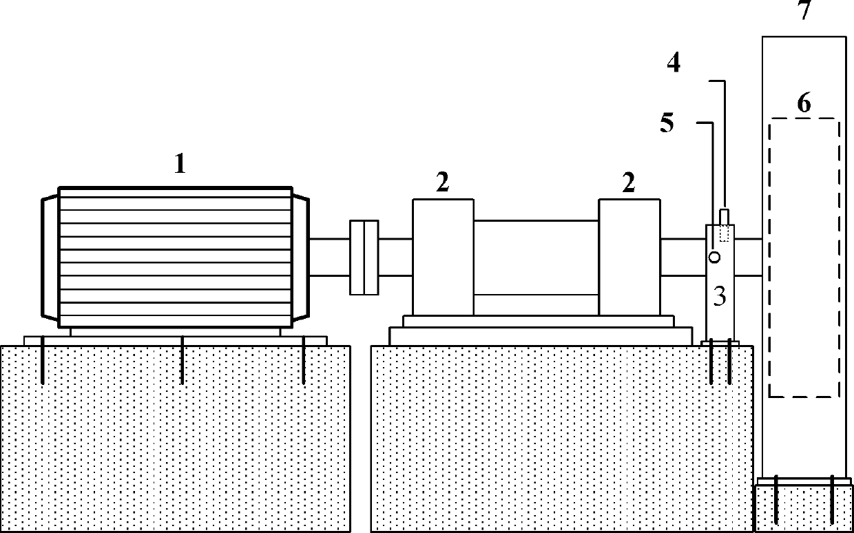 Field dynamic balance measuring device and method for utility boiler side fan