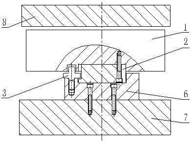 A kind of anti-lifting thrust sliding bearing device