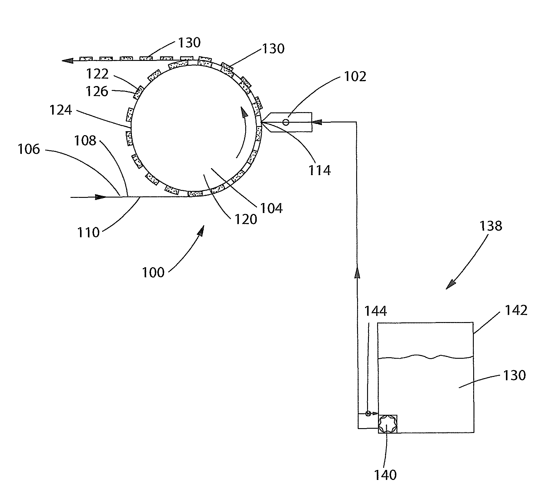 Methods and apparatus for applying adhesives in patterns to an advancing substrate